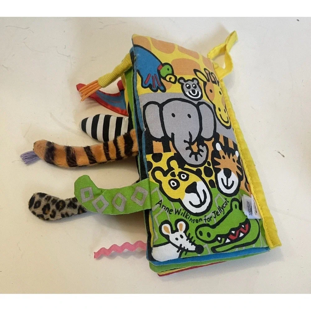 Jungly Tails - Soft Crinkle Baby Book -‎ Jellycat